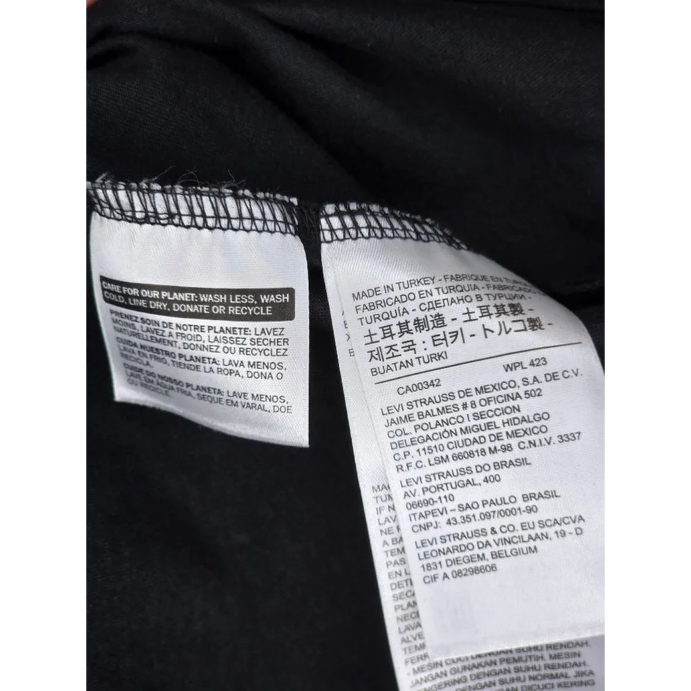 Men's Levi's Black Red Logo Tank Top S